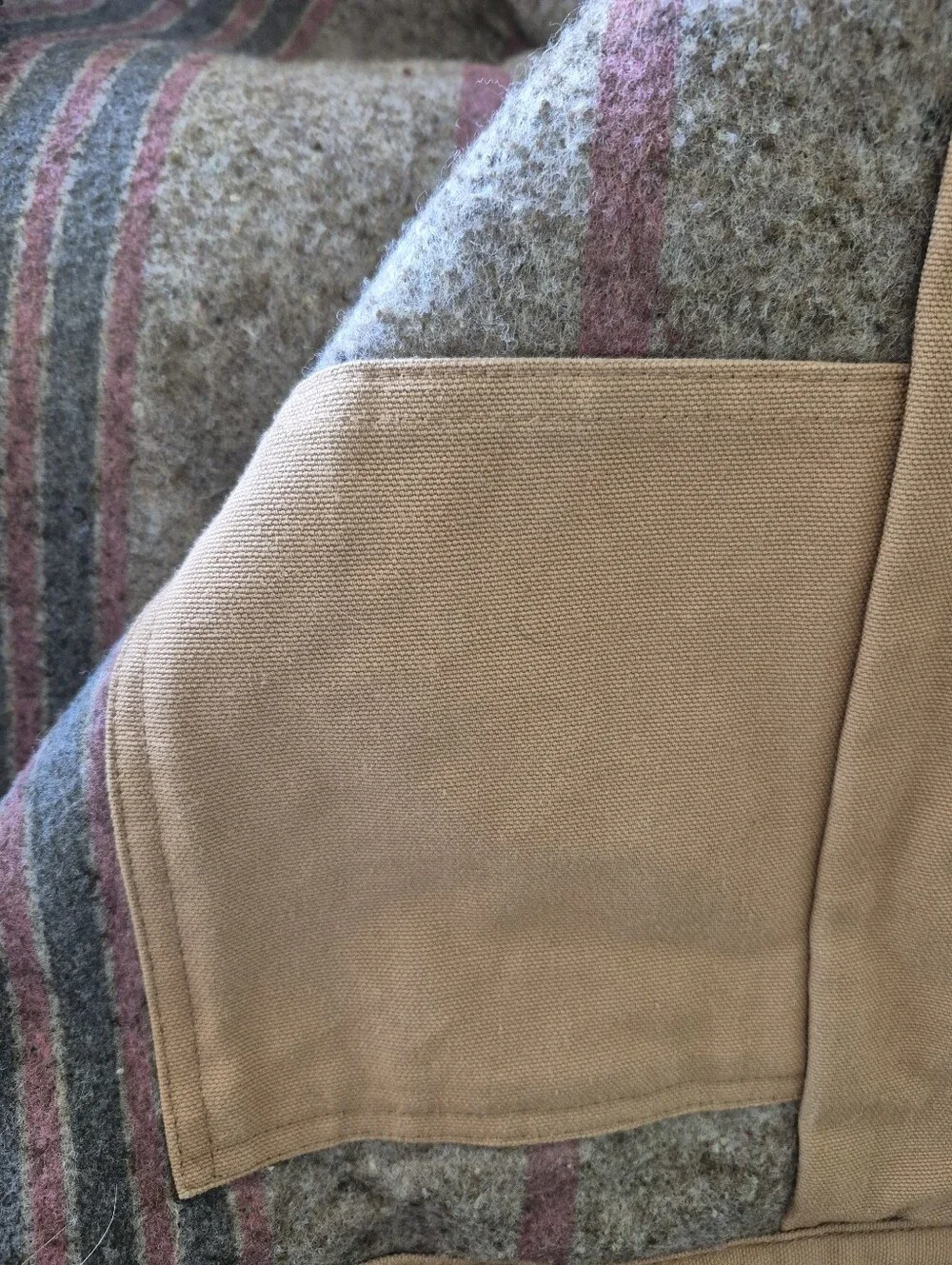Dickies Blanket Lined Detroit Work Jacket Mens Size M Chore Brown Duck Coat